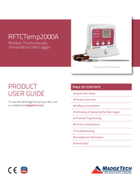 Thumbnail of document Manual - RFTCTemp2000A Wireless Thermocouple Temperature Data Logger